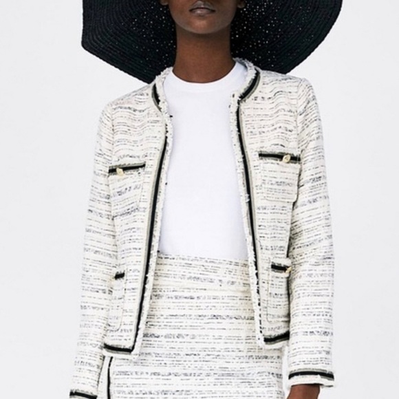 Zara jacket skirt set outfit size M - Picture 1 of 8